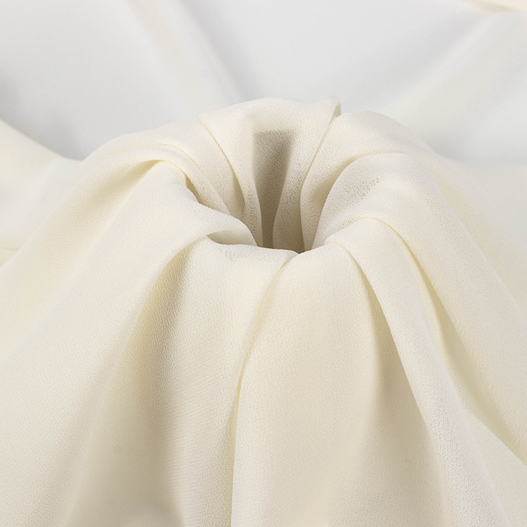 High-density pearl chiffon 75D*75D polyester chiffon fabric