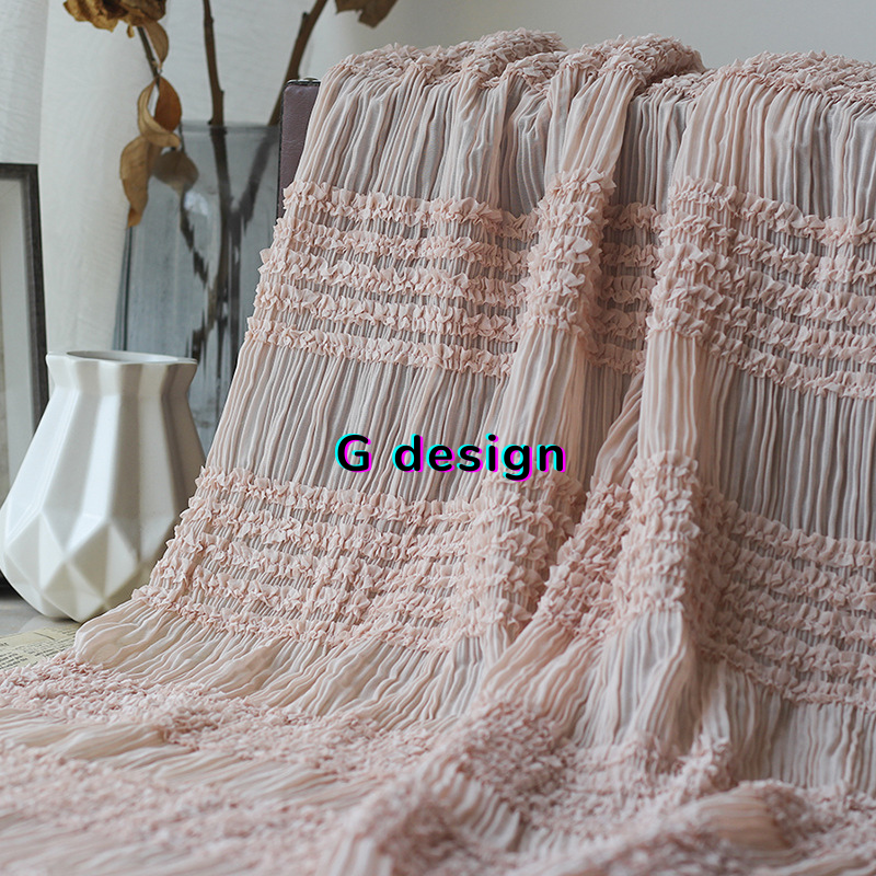 Similar style collect inside Chiffon Fabric with Ruffle and 3D Hook Embroidery for Women Dresses Similar style collect inside Chiffon Fabric with Ruffle and 3D Hook Embroidery for Women Dresses
