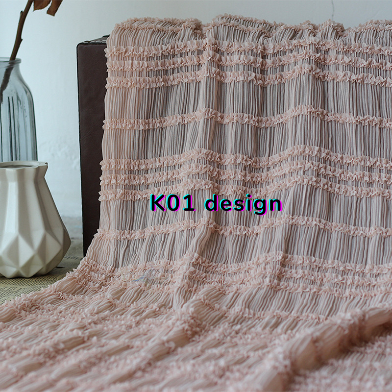 Similar style collect inside Chiffon Fabric with Ruffle and 3D Hook Embroidery for Women Dresses Similar style collect inside Chiffon Fabric with Ruffle and 3D Hook Embroidery for Women Dresses