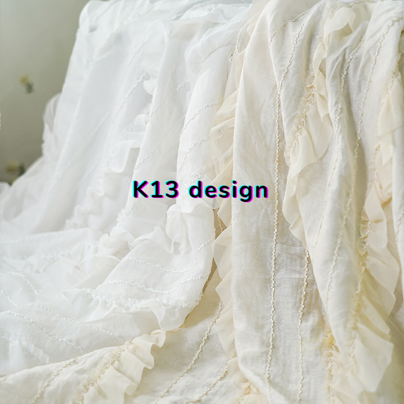 Similar style collect inside Chiffon Fabric with Ruffle and 3D Hook Embroidery for Women Dresses Similar style collect inside Chiffon Fabric with Ruffle and 3D Hook Embroidery for Women Dresses