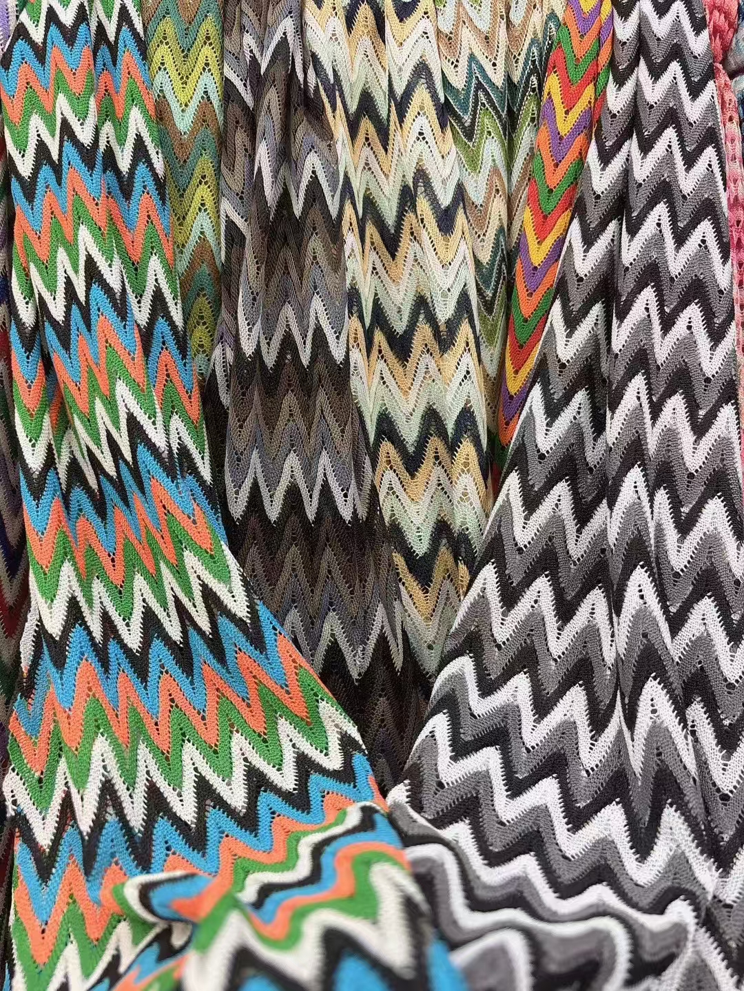 Manufacturer Jacquard Knitting Warp Knit Crochet Weave Crocheted Fabric For Dress