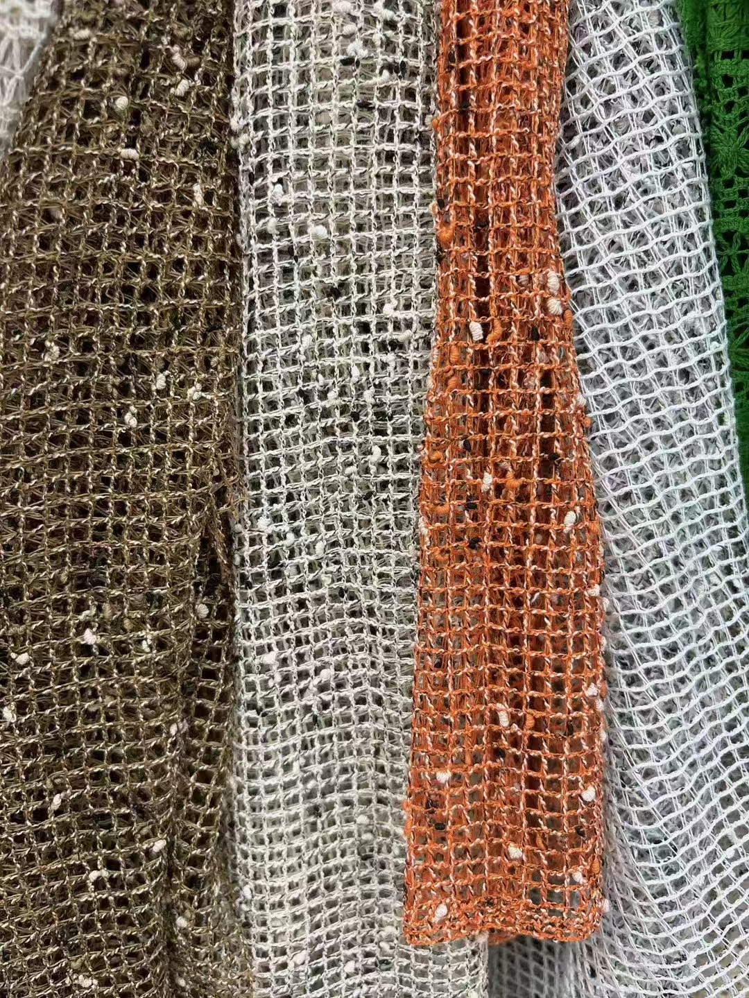Manufacturer Jacquard Knitting Warp Knit Crochet Weave Crocheted Fabric For Dress