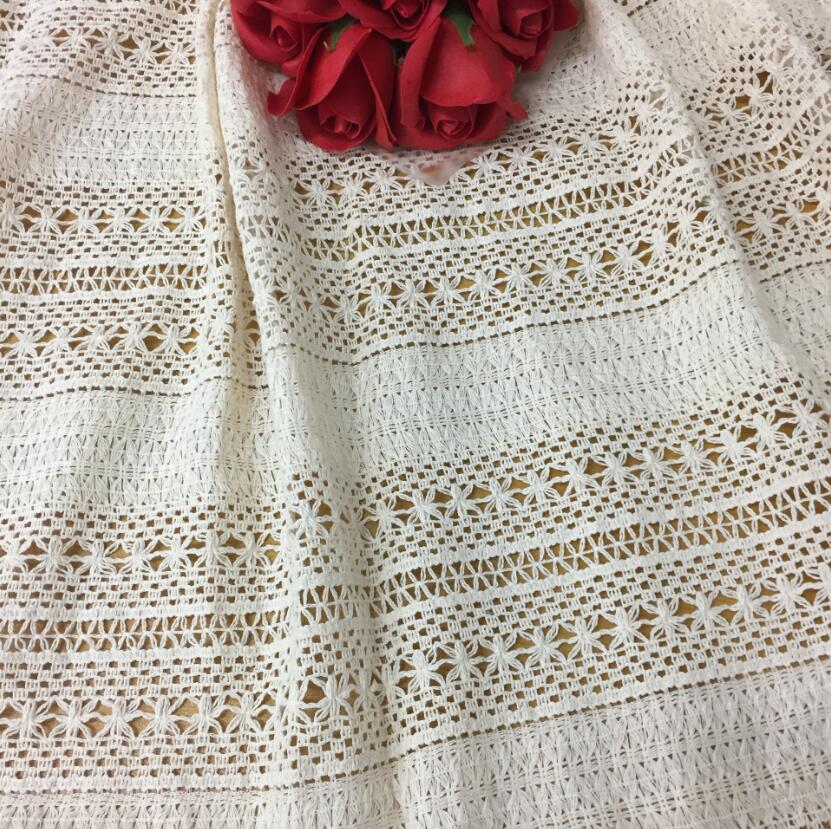 Hot-Selling Fancy Crochet Hollow Lace Fabric for Fashionable Garments for Men and Women Hot-Selling Fancy Crochet Hollow Lace Fabric for Fashionable Garments for Men and Women