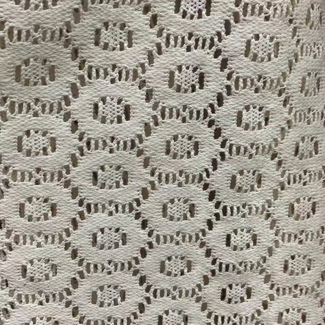 Garment textile cotton-polyester warp knitting crochet fabrics for clothing and curtains Garment textile cotton-polyester warp knitting crochet fabrics for clothing and curtains