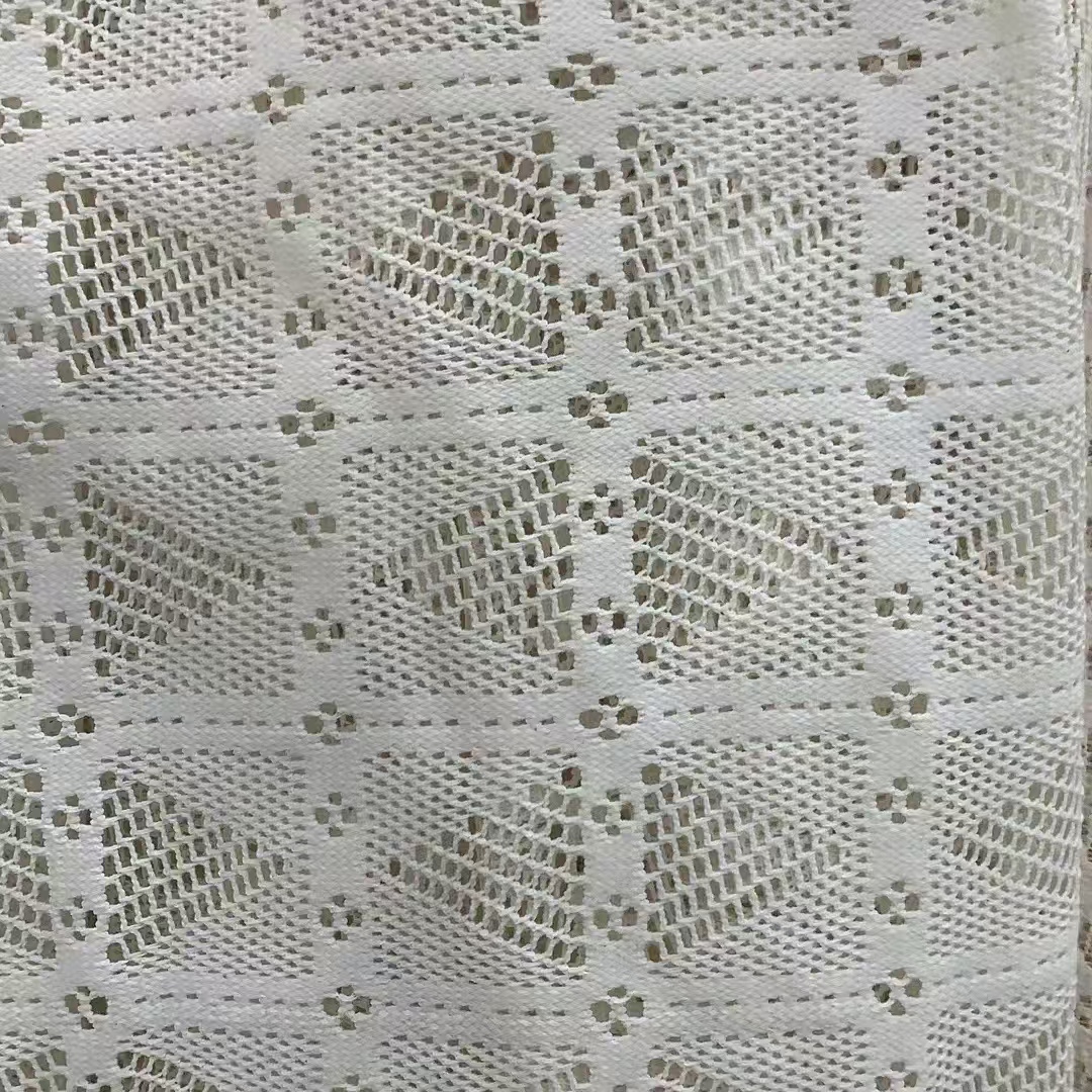 Garment textile cotton-polyester warp knitting crochet fabrics for clothing and curtains Garment textile cotton-polyester warp knitting crochet fabrics for clothing and curtains