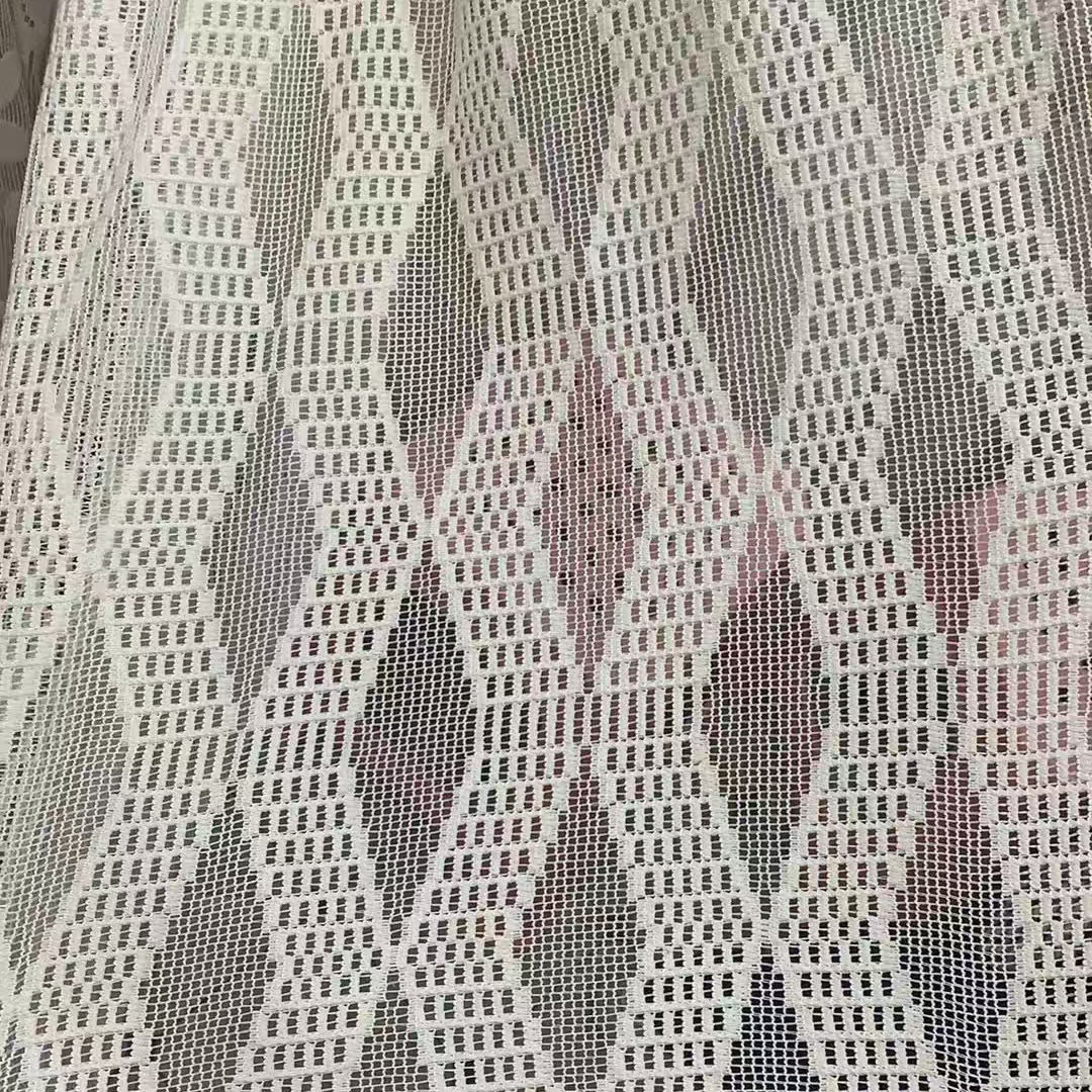 Garment textile cotton-polyester warp knitting crochet fabrics for clothing and curtains Garment textile cotton-polyester warp knitting crochet fabrics for clothing and curtains