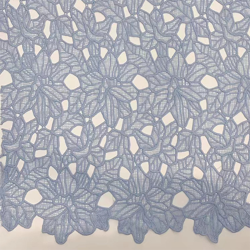 Milk Silk Lace Polyester Chemical Lace fabric Guipure Border Decoration Lace fabrics supplier