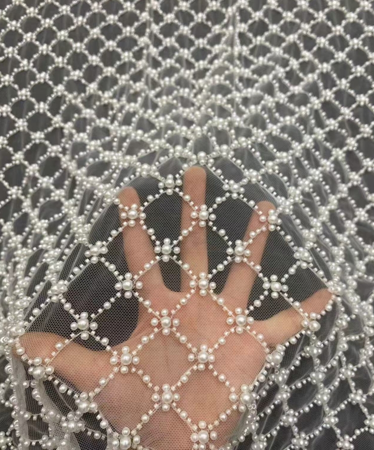 Wholesale Suppliers of Bridal Beaded Pearl Lace Fabric and Tulle Mesh for Wedding Dresses Wholesale Suppliers of Bridal Beaded Pearl Lace Fabric and Tulle Mesh for Wedding Dresses
