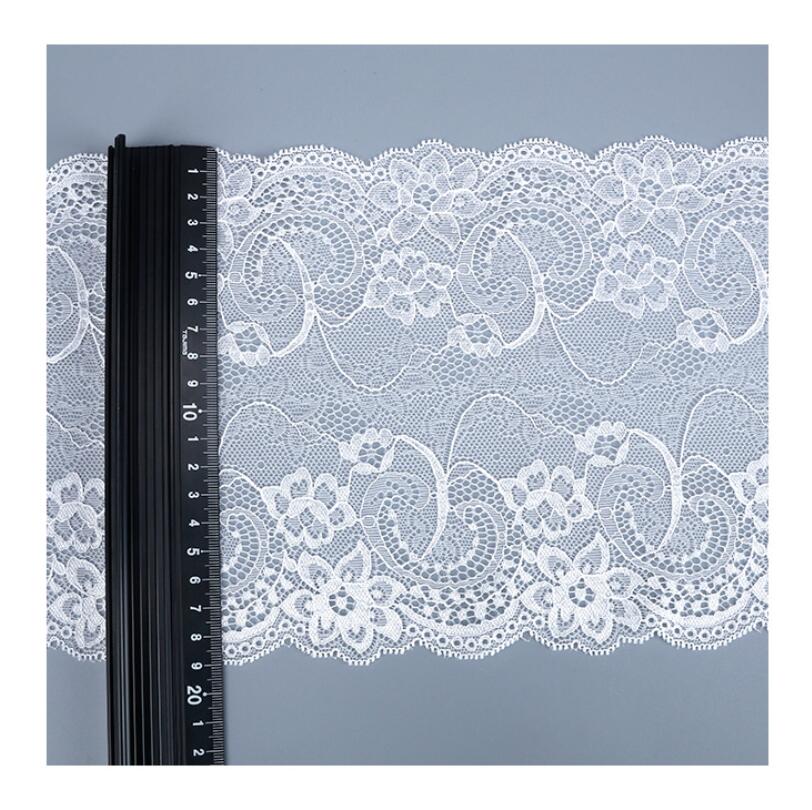 Nylon spandex elastic underwear lace trim for garment accessories decoration wide lace