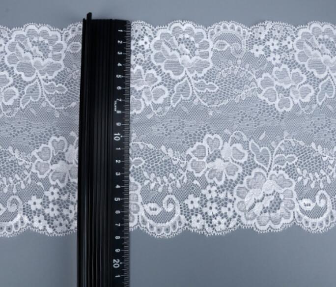 Nylon spandex elastic underwear lace trim for garment accessories decoration wide lace