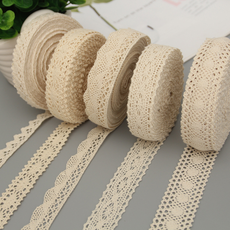 Vintage Decorative Cotton Crochet lace trim for clothing and home textile