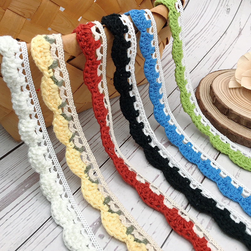 Handmade Crochet Cotton Lace Trimming for Clothing and Decorative Purposes