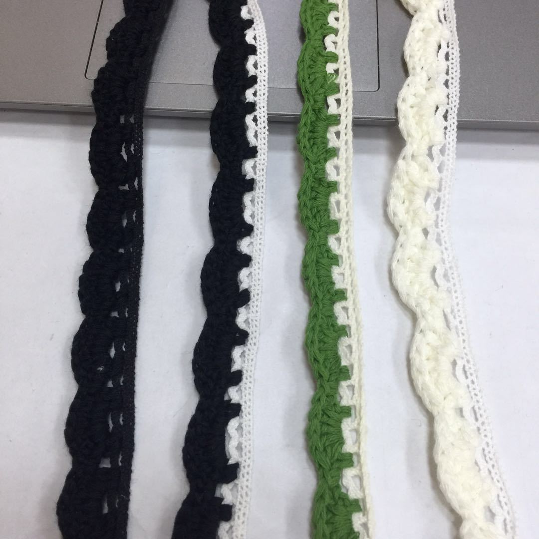 Handmade Crochet Cotton Lace Trimming for Clothing and Decorative Purposes