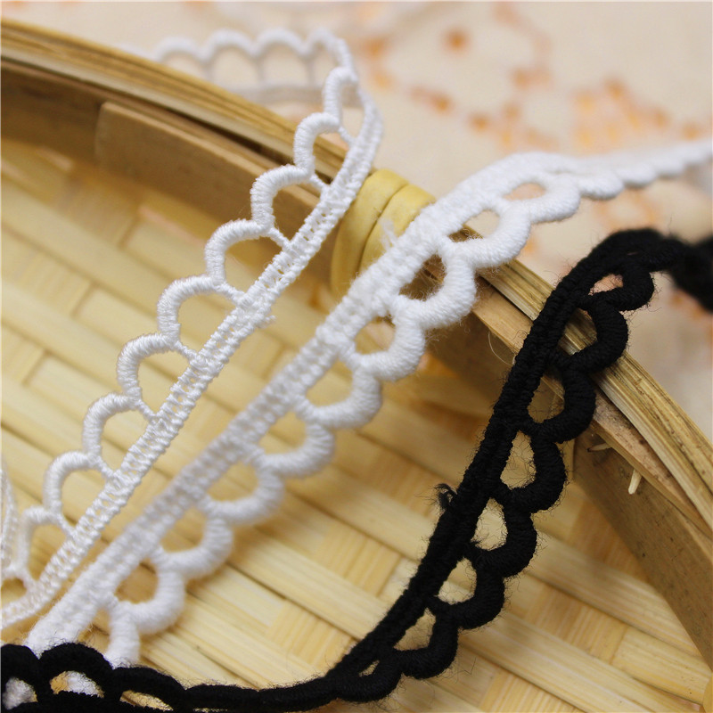 Cotton Thread Embroidered Hollow Water-Soluble Lace Trim Garment Accessories for Women's Clothing
