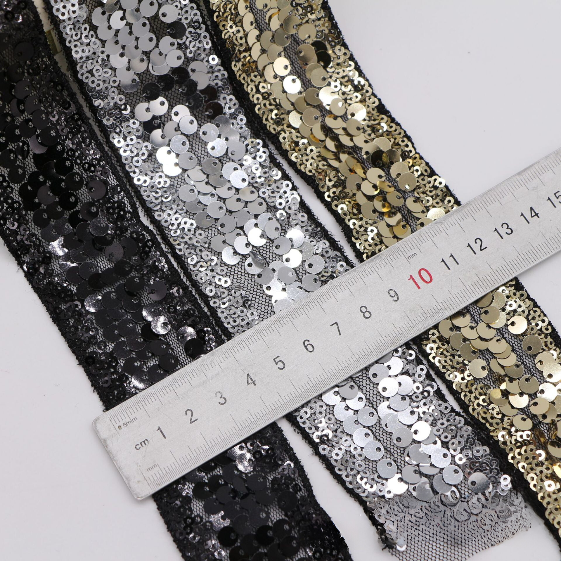 Sequin trim embroidery sequin tape decor for garments
