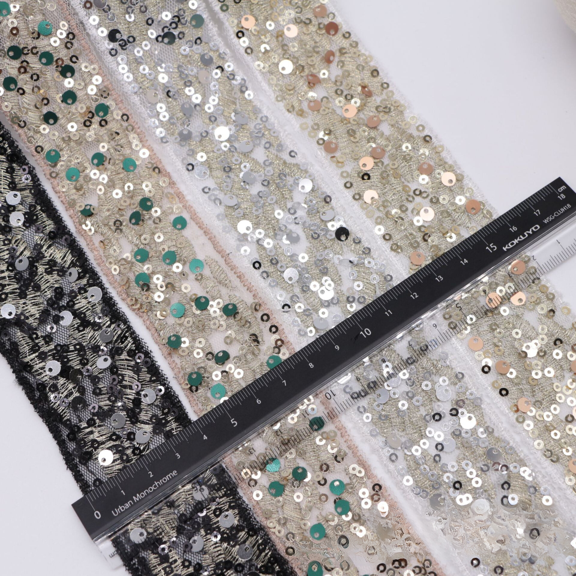Sequin trim embroidery sequin tape decor for garments