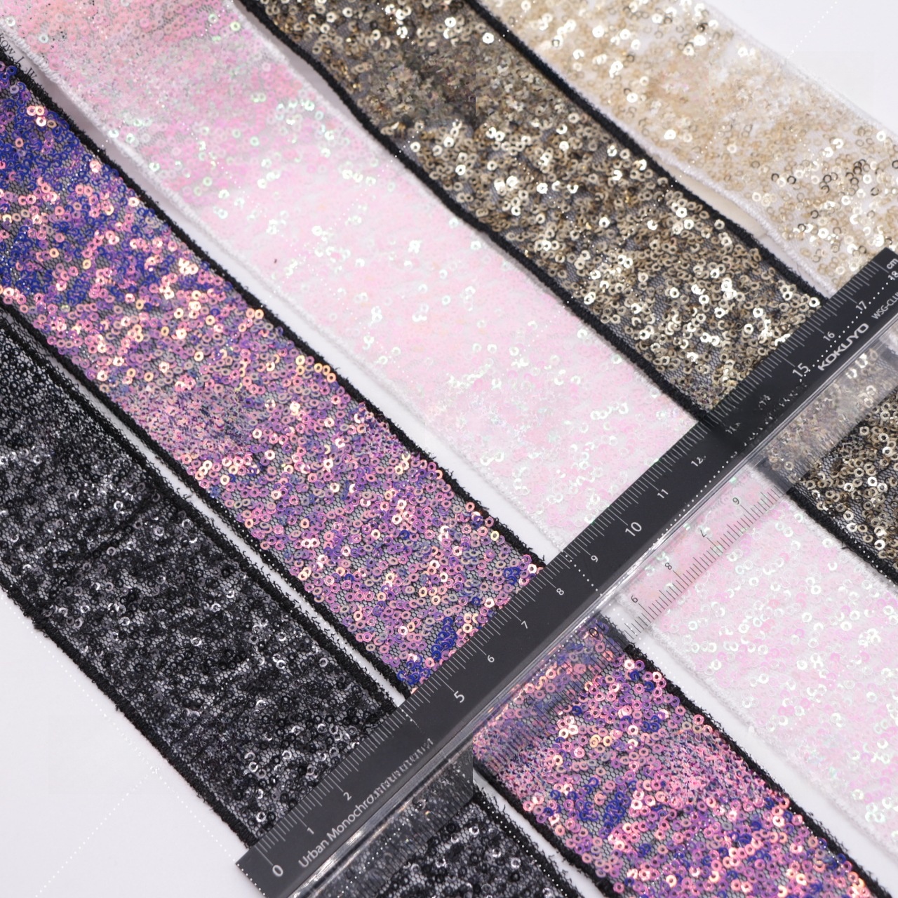 Sequin trim embroidery sequin tape decor for garments