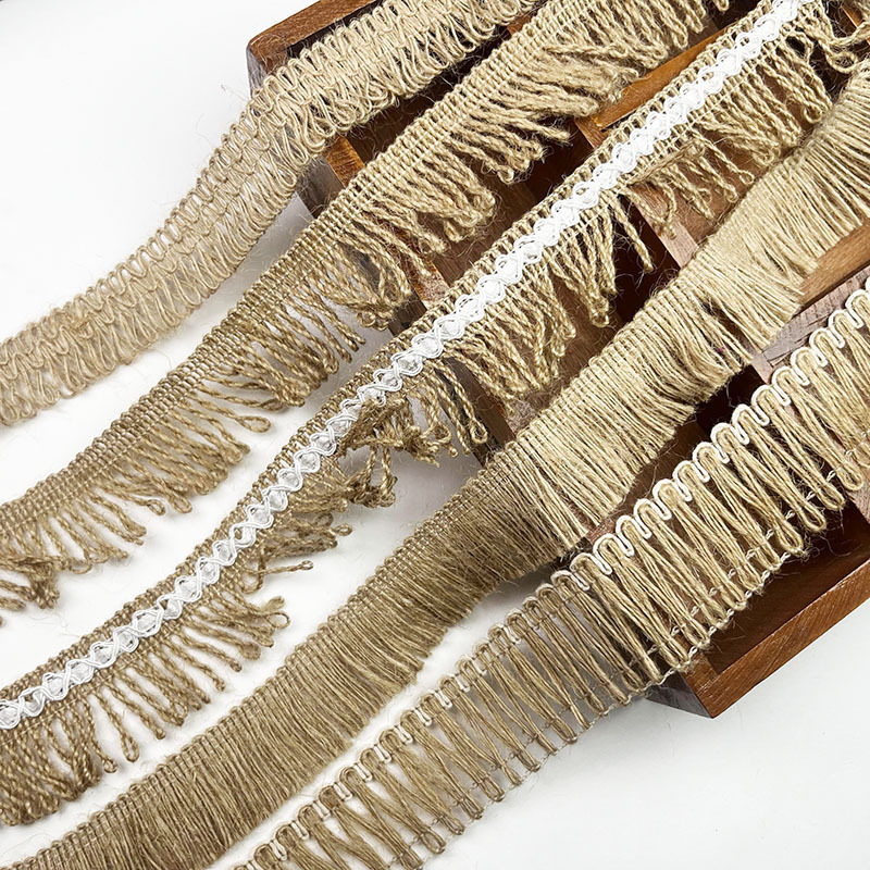 Natural Flax Tassel fringe trims