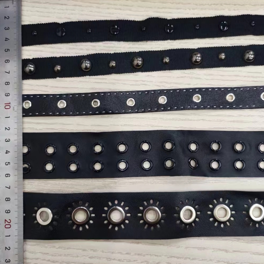 Customize Eyelets Rivets Trimming Customize Eyelets Rivets Trimming