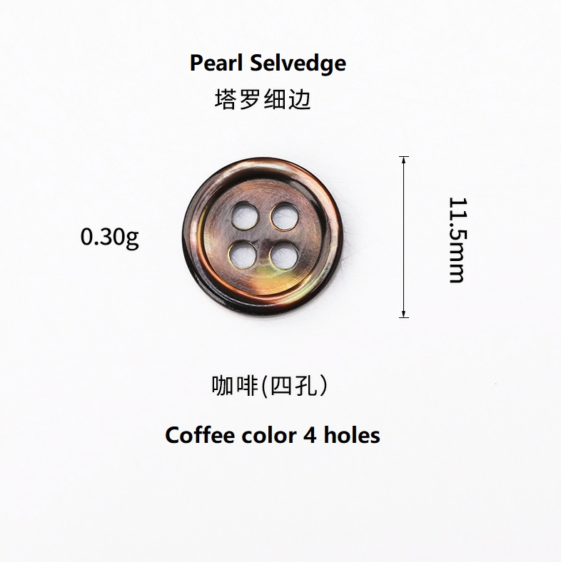 White sea shell mother of pearl button