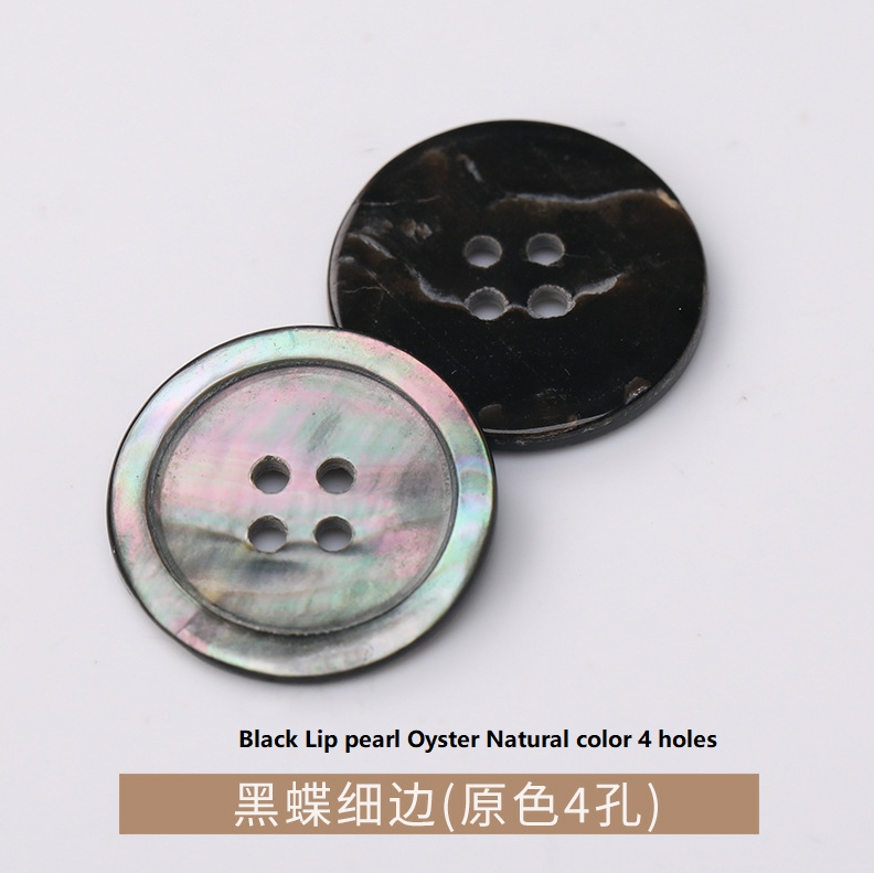 White sea shell mother of pearl button