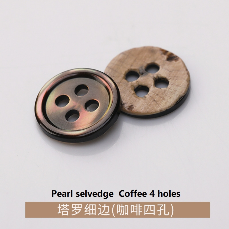 2 & 4 holes black color shell buttons 2 & 4 holes black color shell buttons