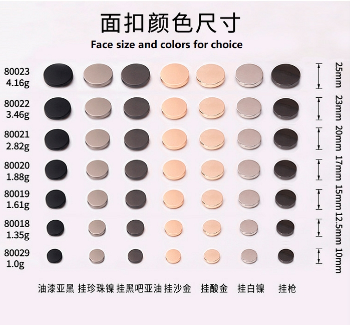 Thick snap metal button factory Thick snap metal button factory