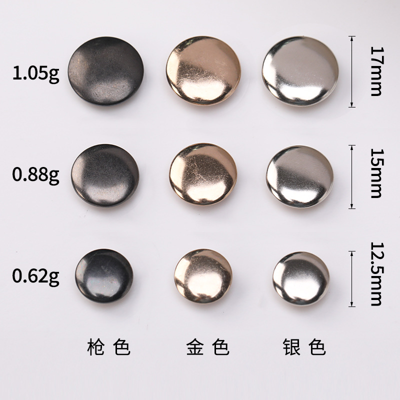 Orbicular snap metal button Orbicular snap metal button