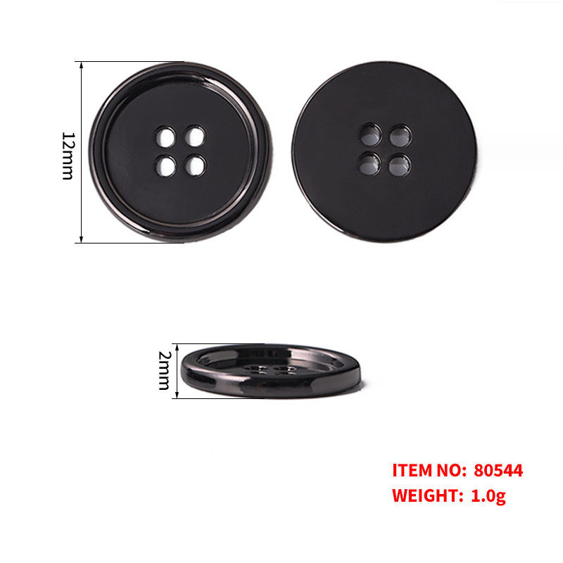 Wholesale Custom Logo 4 hole Metal Buttons