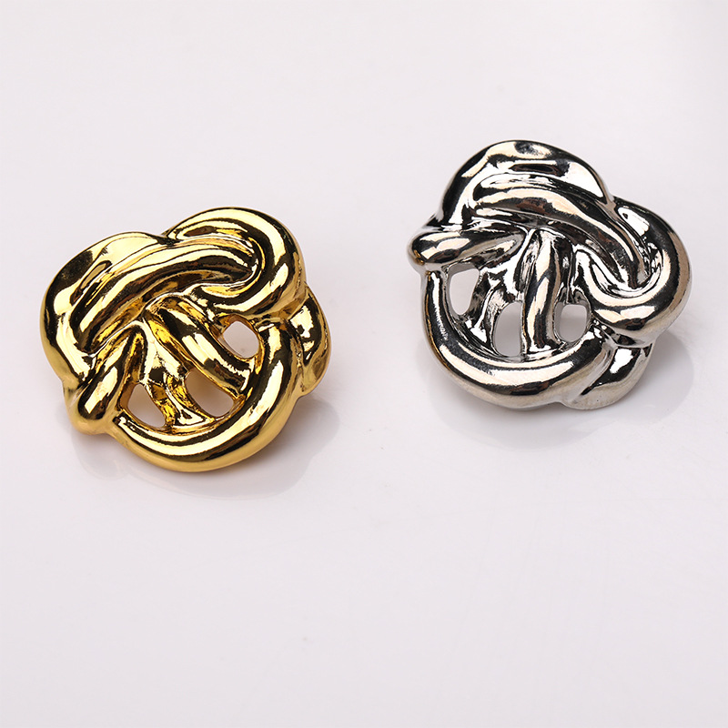 Irregular Hollow Metal Decorative Button