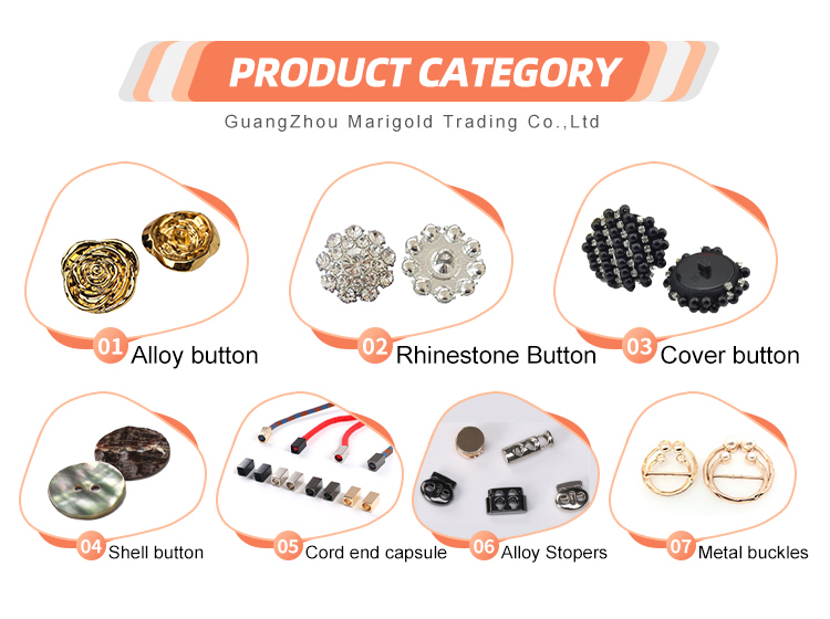 Irregular decor zine alloy metal sewing button