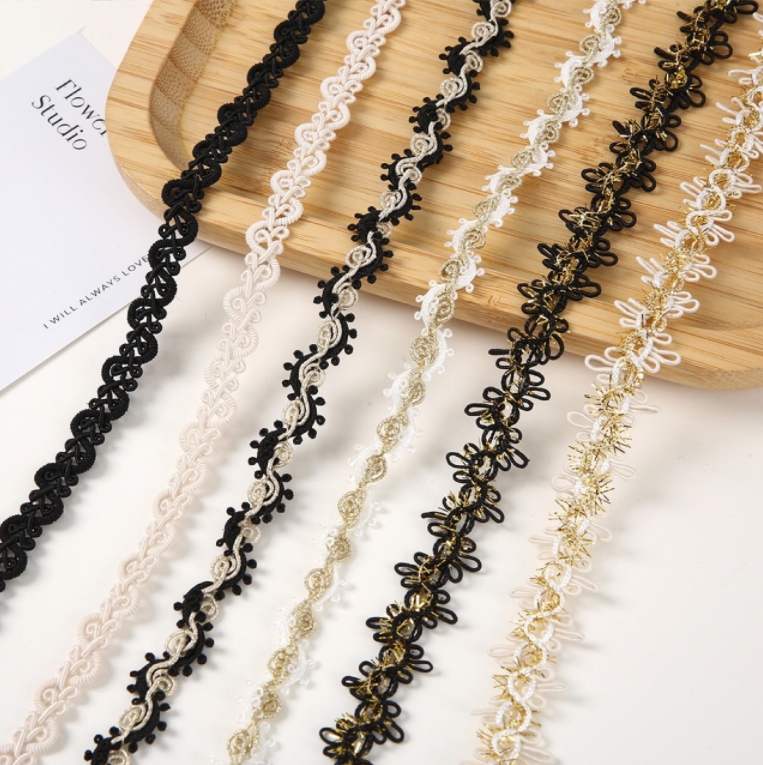 Braided lace trimmings accessories for curtain home textiles 