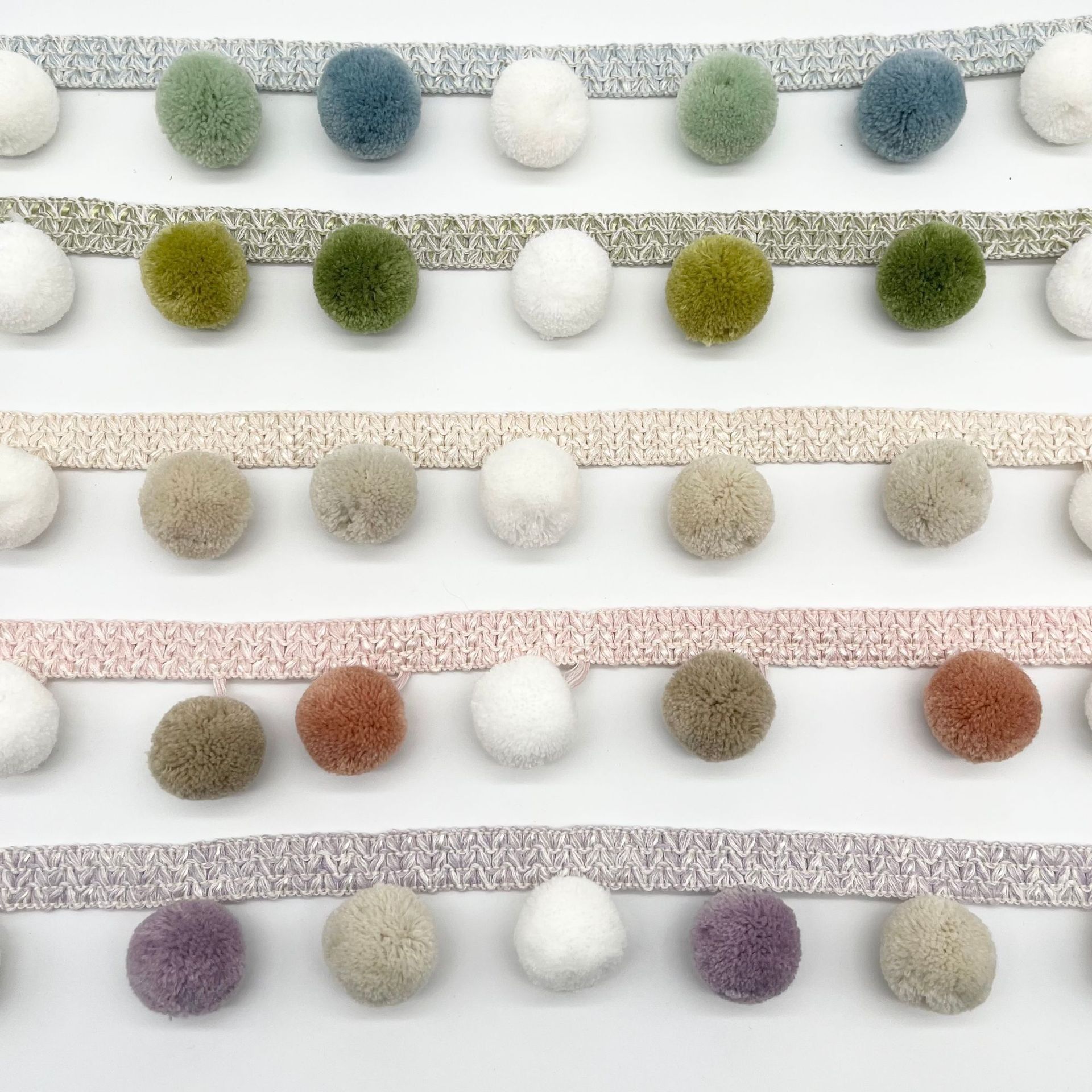 Pompom fur ball trims border decoration for curtains