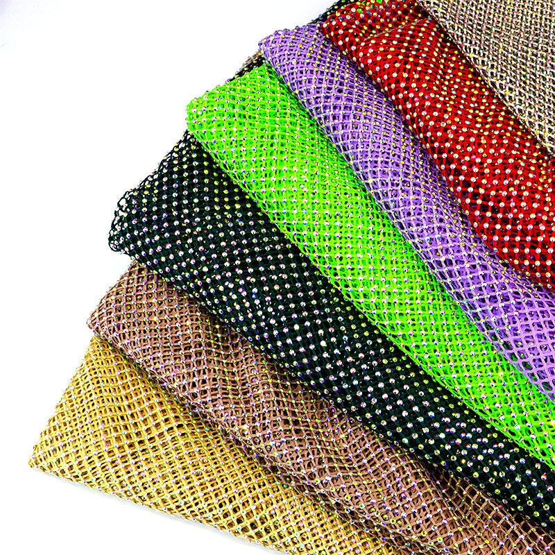 Premium Rhinestone Fishnet Fabric Manufacturer | Guangzhou Marigold Textile Ltd.