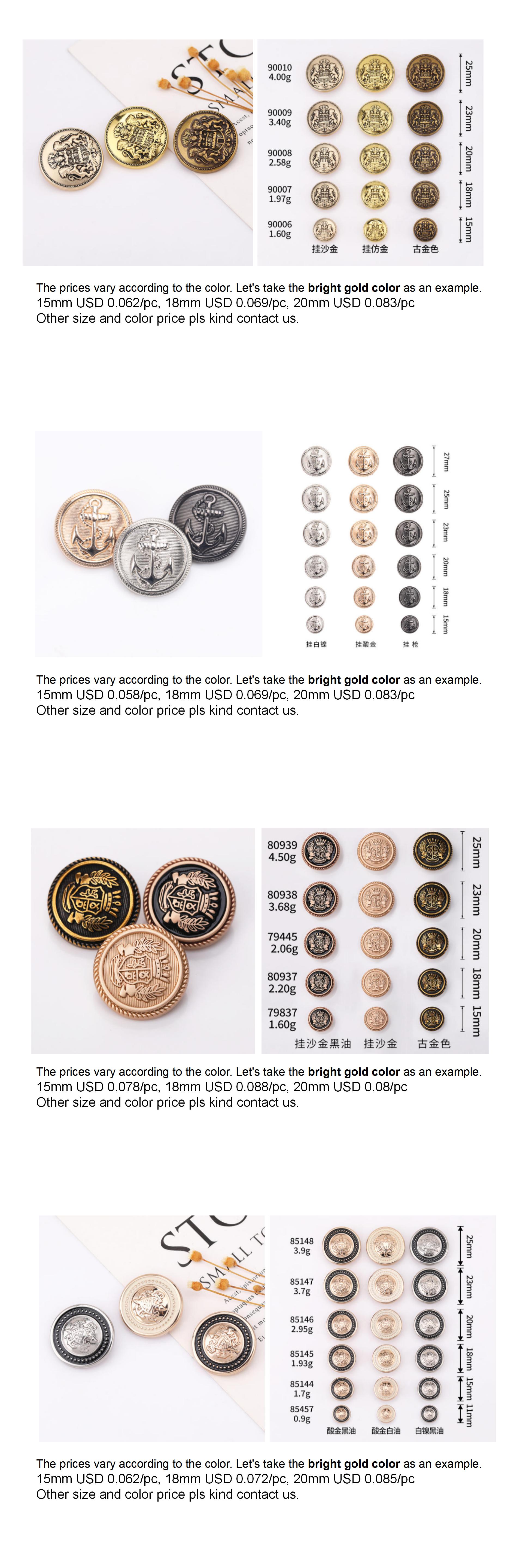 Ultimate Collection of Metal Military Coat Shank Buttons: Vintage Brass, Silver & Antique Finishes Ultimate Collection of Metal Military Coat Shank Buttons: Vintage Brass, Silver & Antique Finishes
