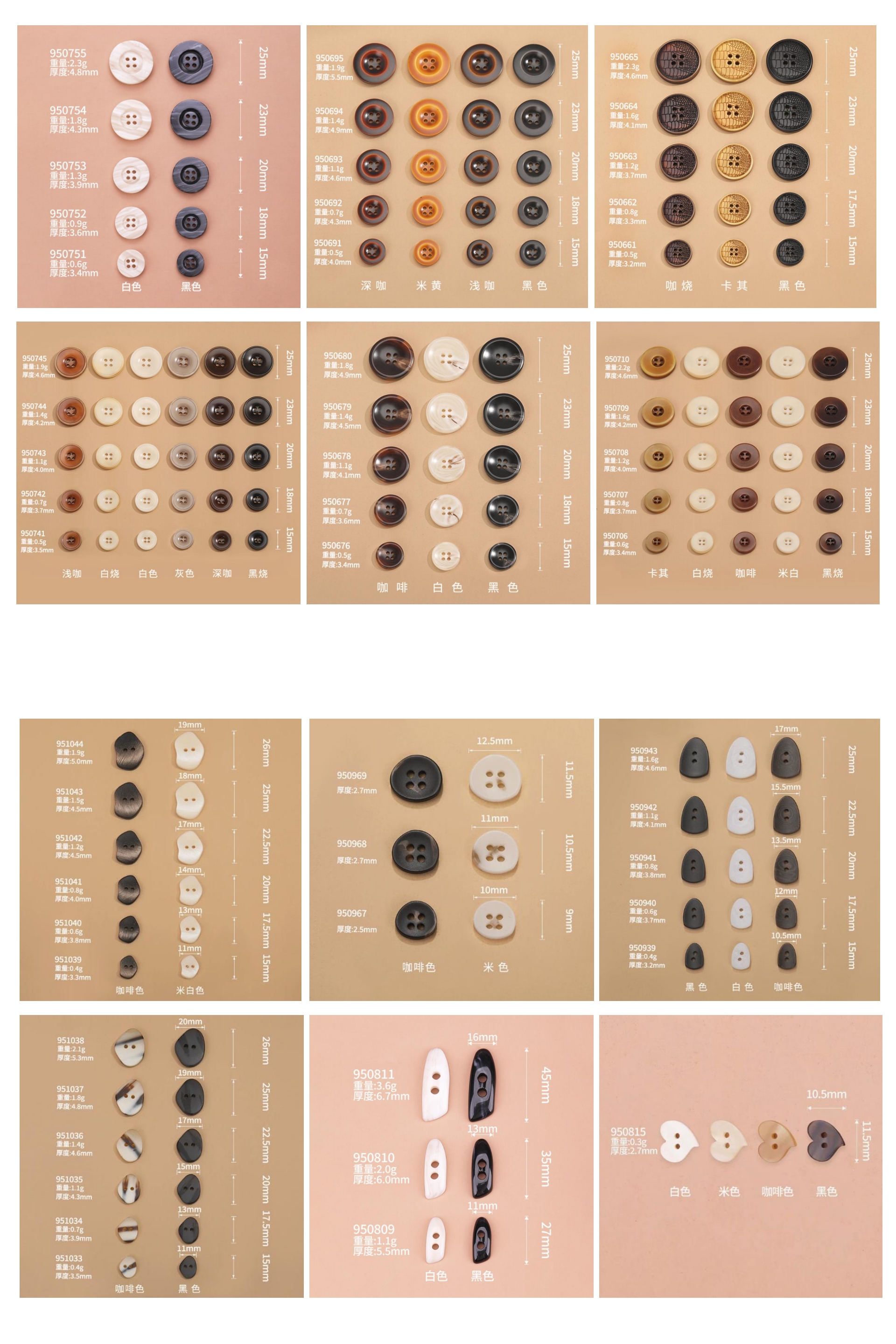 Fake Horn and Resin Buttons new design from China Fake Horn and Resin Buttons new design from China