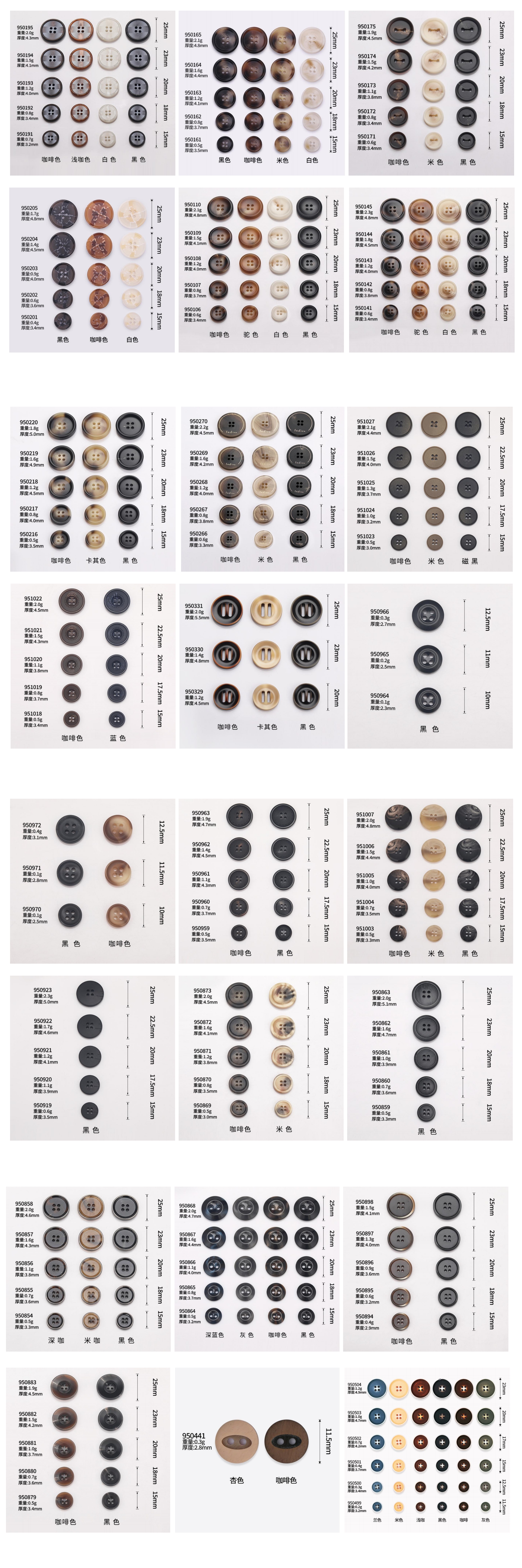 Fake Horn and Resin Buttons new design from China Fake Horn and Resin Buttons new design from China